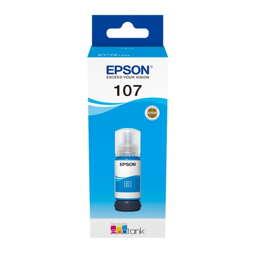 Epson 107 - Recharge d'encre authentique C13T09B240, 107 - Cyan