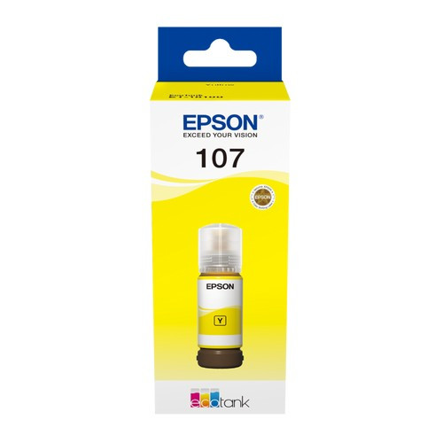 Epson 107 - Recharge d'encre authentique C13T09B440, 107 - Yellow