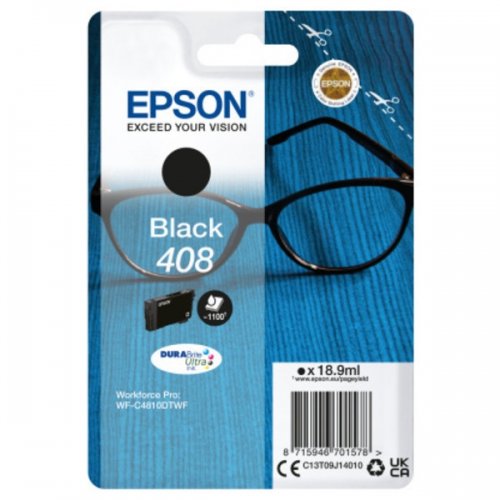 Epson 408 - cartouche jet d'encre authentique C13T09J14010 - Black