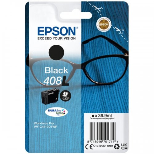 Epson 408XL - cartouche jet d'encre authentique C13T09K14010 - Black