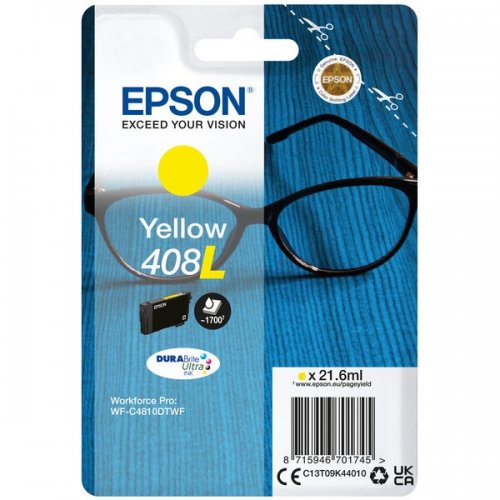 Epson 408XL - cartouche jet d'encre authentique C13T09K44010 - Yellow
