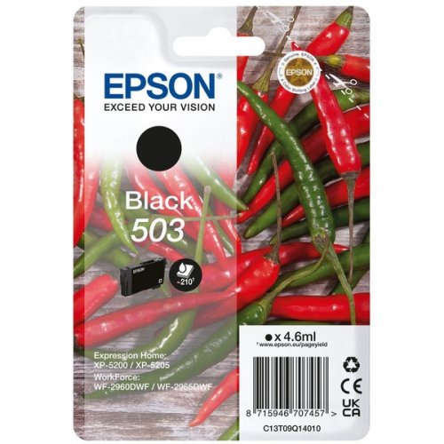 Epson 503 - cartouche jet d'encre authentique C13T09Q14010 - Black