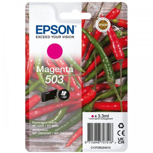 Epson 503 - cartouche jet d'encre authentique C13T09Q34010 - Magenta