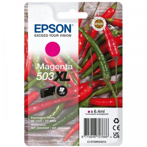 C13T09R34010.jpg Epson 503XL - cartouche jet d'encre authentique C13T09R34010 - Magenta