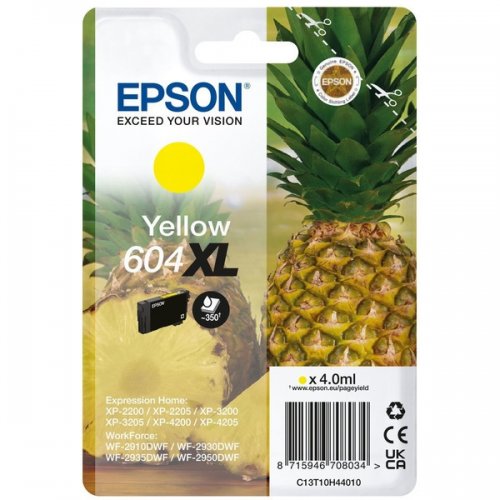 C13T10H44010.jpg Epson 604XL - cartouche jet d'encre authentique C13T10H44010 - Yellow