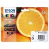 Epson T3337 - Pack x 5 jet d'encre authentique C13T33374011 - Black Cyan Magenta Yellow