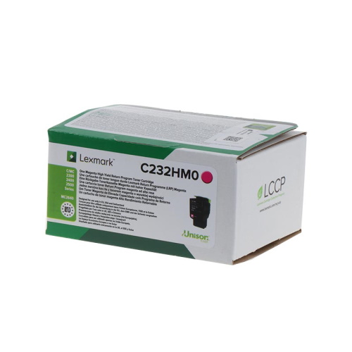 Lexmark 232H - Toner authentique C232HM0 - Magenta