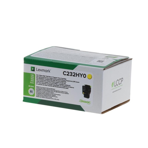 C232HY0.jpg Lexmark 232H - Toner authentique C232HY0 - Yellow