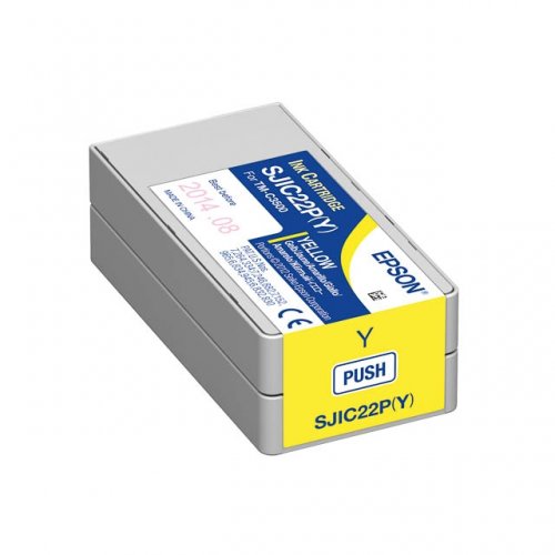 Epson SJIC22P(Y) - cartouche jet d'encre authentique C33S020604, SJIC22P(Y) - Yellow