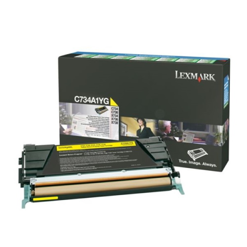 Lexmark 734 - Toner authentique C734A1YG - Yellow