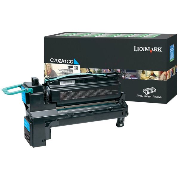 Lexmark 792 - Toner authentique C792A1CG - Cyan