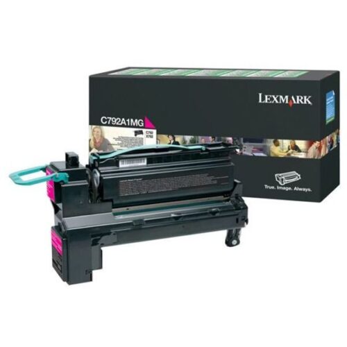 C792A1MG.jpg Lexmark 792 - Toner authentique C792A1MG - Magenta