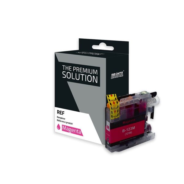 Cartouche d'encre Magenta compatible B121/B123 (LC121/LC123 M)