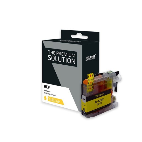 Cartouche d'encre Jaune compatible B121/B123 (LC121/LC123 Y)