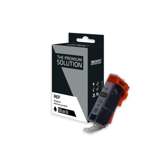 C8C521GY.jpg Canon C521GY Cartouche compatible avec CLI-521GY, 2937B001 - Gris