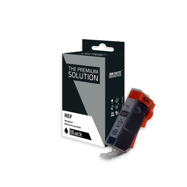 C8C521GY.jpg Canon C521GY Cartouche compatible avec CLI-521GY, 2937B001 - Gris