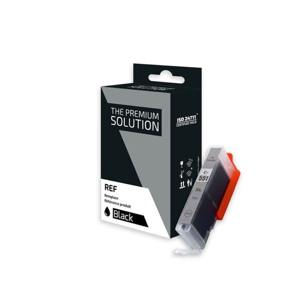 C8C551XLGY.jpg Canon C551XLGY Cartouche compatible avec CLI551GYXL, 6447B001 - Gris