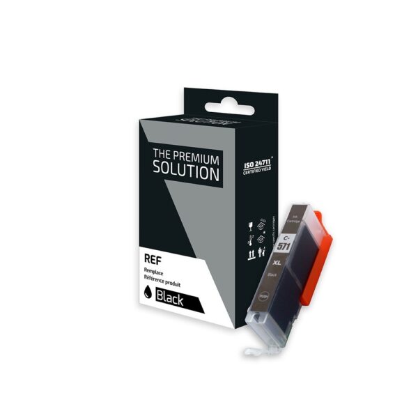 Cartouche d'encre Noir compatible C570/C571 (CLI-571 PBK)