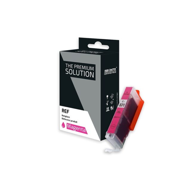 Cartouche d'encre Magenta compatible C570/C571 (CLI-571 MAG)