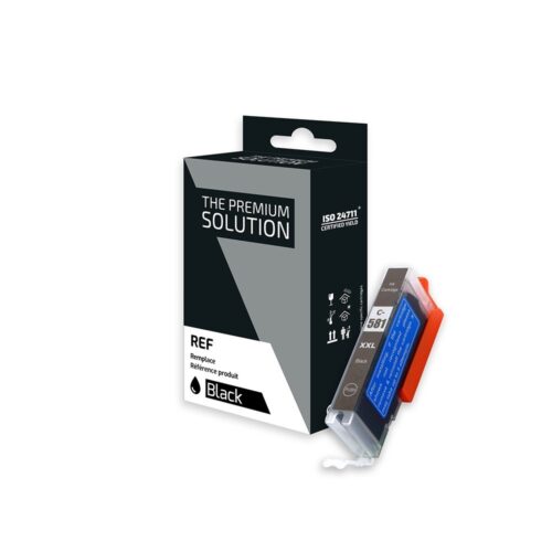 Cartouche d'encre Noir compatible C580XXL/C581XXL (581BKXXL)