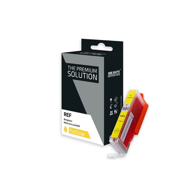 Cartouche d'encre Jaune compatible C580XXL/C581XXL (581YXXL)