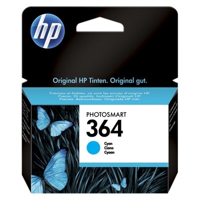 Hp 364 - cartouche jet d'encre authentique CB318EE - Cyan