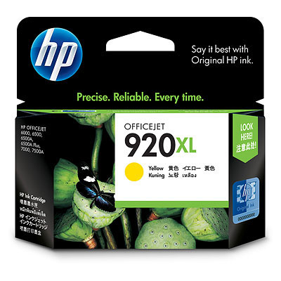 Hp 920XL - cartouche jet d'encre authentique CD974EE - Yellow
