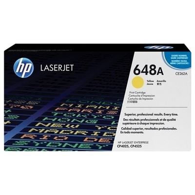 Hp 648A - Toner authentique CE262A, 648A - Yellow