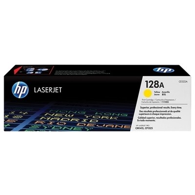 Hp 128A - Toner authentique CE322A, 128A - Yellow