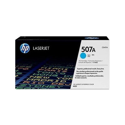 Hp 507A - Toner authentique CE401A, 507A - Cyan