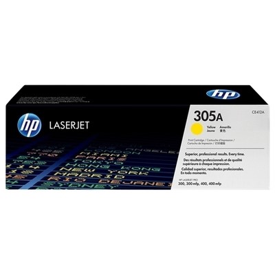 Hp 305A - Toner authentique CE412A, 305A - Yellow