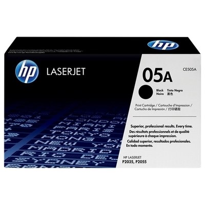 Hp CE505A - Toner authentique CE505A - Black