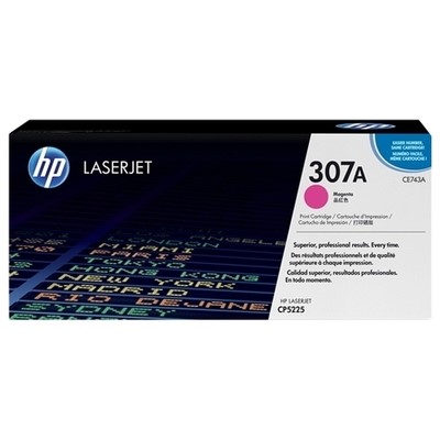 Hp 307A - Toner authentique CE743A, 307A - Magenta