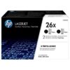 Hp 26X - Pack x 2 Toner authentique CF226XD, 26X - Black