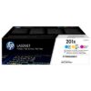 Hp 201X - Pack x 3 Toner authentique CF253XM, 201X - Cyan Magenta Yellow