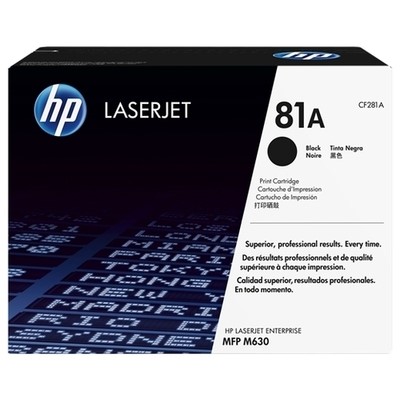 Hp 81A - Toner authentique CF281A, 81A - Black