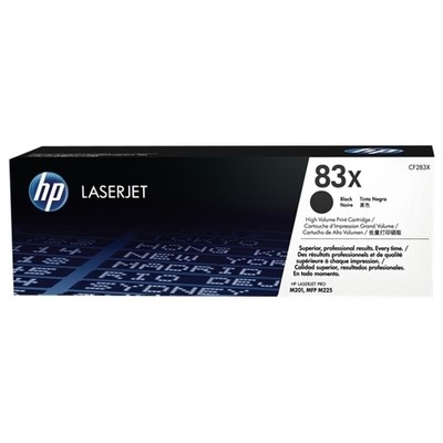 Hp 83X - Toner authentique CF283X, 83X - Black