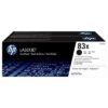 Hp 83X - Pack x 2 Toner authentique CF283XD, 83X - Black