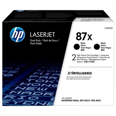 CF287XD.jpg Hp 87X - Pack x 2 Toner authentique CF287XD, 87X - Black