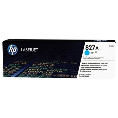 Hp 827A - Toner authentique CF301A, 827A - Cyan
