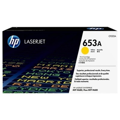 Hp 653A - Toner authentique CF322A, 653A - Yellow