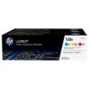 Hp 128A - Pack x 3 Toner authentique CF371AM, 128A - Cyan Magenta Yellow