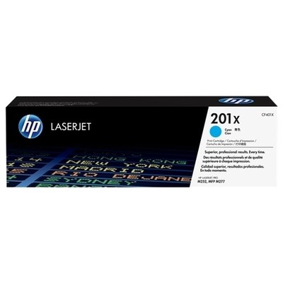 Hp 201X - Toner authentique CF401X, 201X - Cyan