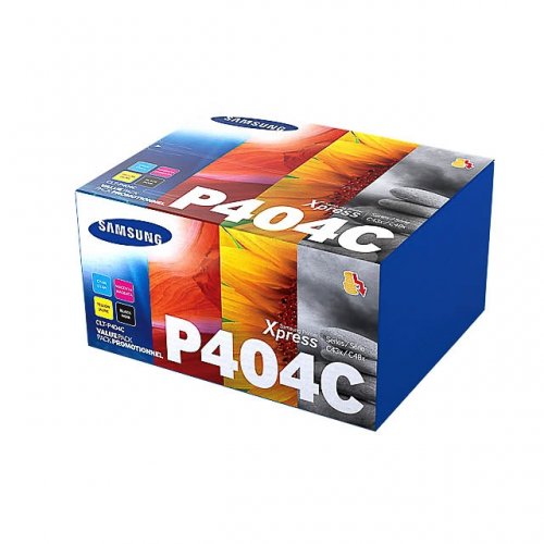 Samsung P404C - Pack x 4 Toner authentique CLTP404CELS, SU365A - Black Cyan Magenta Yellow
