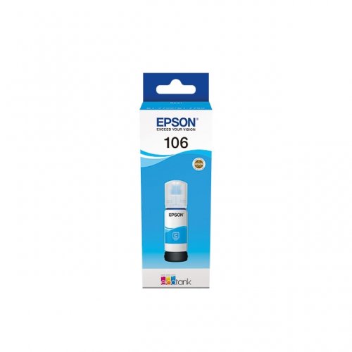 Epson 106 - Recharge d'encre authentique C13T00R240, T106 - Cyan