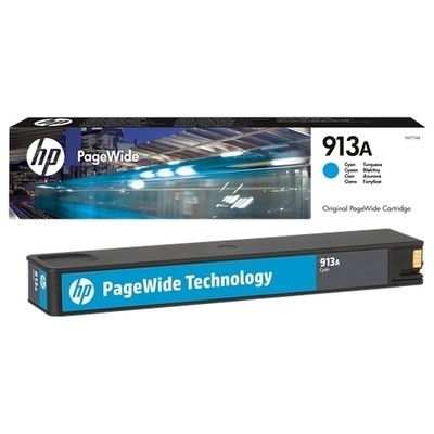 Hp 913 - cartouche jet d'encre authentique F6T77AE - Cyan