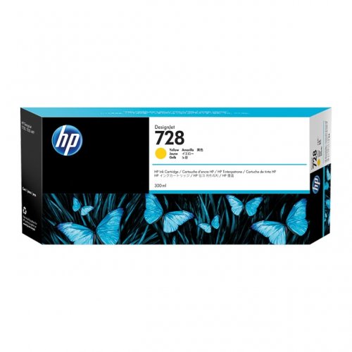 Hp 728 - cartouche d'encre authentique F9J65A - Yellow