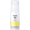 Canon 53 - Recharge d'encre authentique 4690C001, GI53Y - Yellow