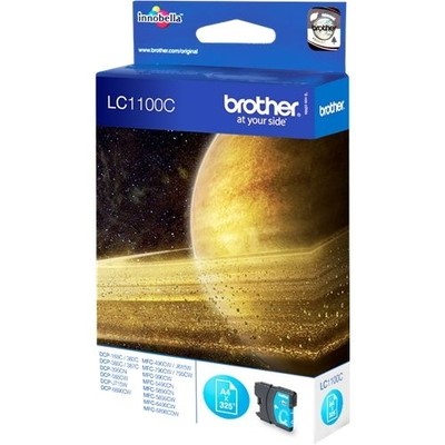 Brother 1100 - cartouche jet d'encre authentique LC1100C - Cyan