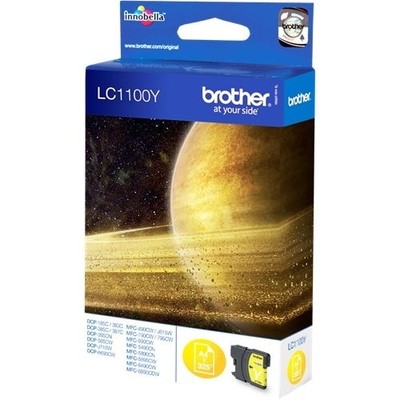Brother 1100 - cartouche jet d'encre authentique LC1100Y - Yellow